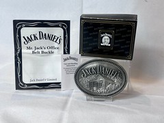 2006 Jack Daniels Belt Buckle Mr. Jack&rsquo;s Office Tennessee Whiskey In Box