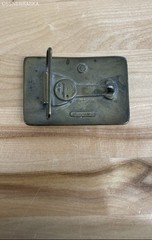 AJ Dezy vintage metal belt buckle commemorating South Dakota statehood
