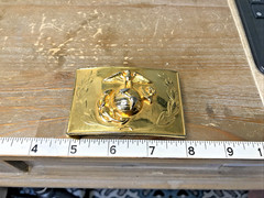 Vintage Marines Belt Buckle Anchor and Globe