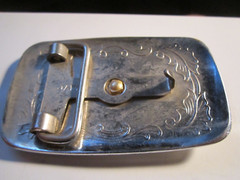 VINTAGE HORSE AND HORSE SHOE THEME BELT BUCKLE – GW-9
