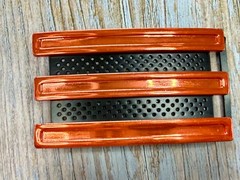 Adidas Golf 3 Stripe Orange & Black Color Trophy Sports Award Style Belt Buckle