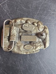 NICE TEXAS BELT BUCKLE LONGHORN LONE STAR STATE NEW SISKIYOU 1995