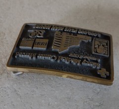 Mercy Belt Buckle Merced 1,000,000 + Man Hours Hospital Worker Honor Brass 2010