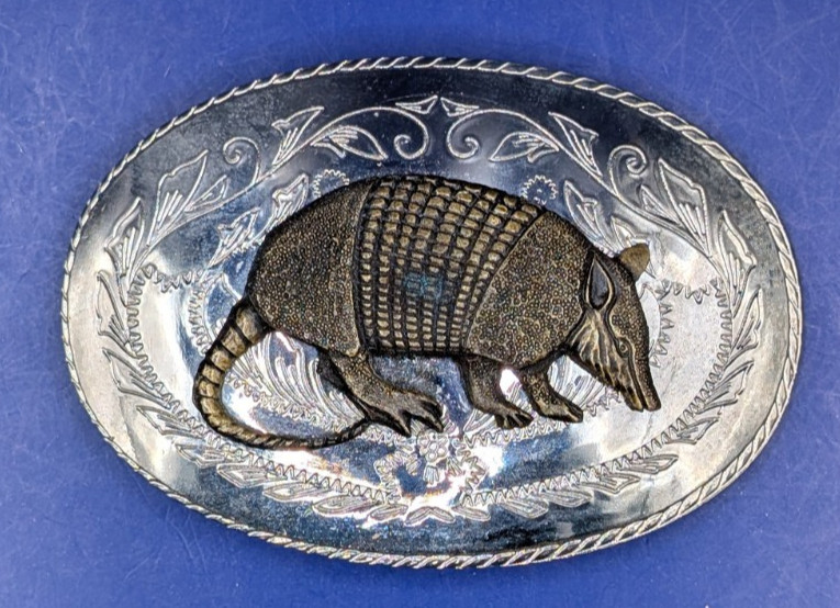 Unique Vintage Armadillo Belt Buckle **RARE**