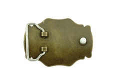 Western Bull Solid Brass Metal Belt Buckle