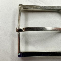 Silver Tone Simple Basic Belt Buckle