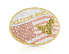 Montana Silversmiths Belt Buckle Big Bold Stripes American Made 49910