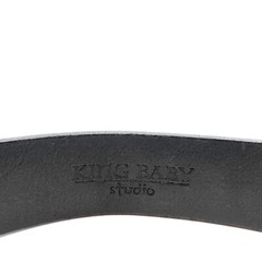 King Baby Engraved Scroll Garrison Concho Buckle Size 34 Silver .925