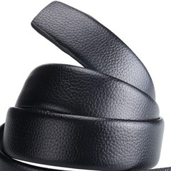 ALAKA Mens Leather Belt 47.24 » * 1.37 »(Length 120cm * Width 3.5cm ), A003