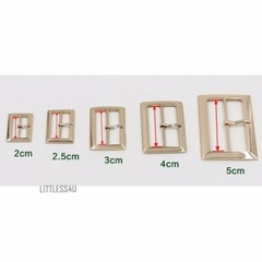 2 X Alloy Pin Buckles for Leather Belt Bag Coat Jacket Shoes 2-5cm Silver/Gold