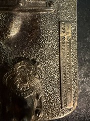 Vintage 1988 Bass Anglers Sportsman Society Brass Belt Buckle. USA