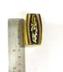 Western buckle set 3 piece 40mm heavy quality buckle golden solid leather buckle