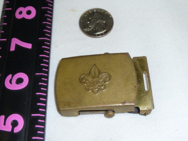 VINTAGE **BOY SCOUTS INSIGNIA*** BRASS WEB BELT BUCKLE