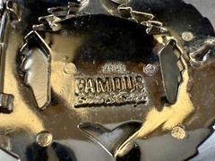 Cadillac Crown Logo Olive Branch Silver Color Belt Buckle Famous Stars & Stripes