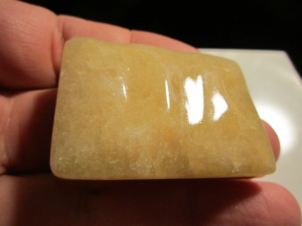 QUARTZ AGATE STONE POLISHED BELT BUCKLE HEAVY – BBA44