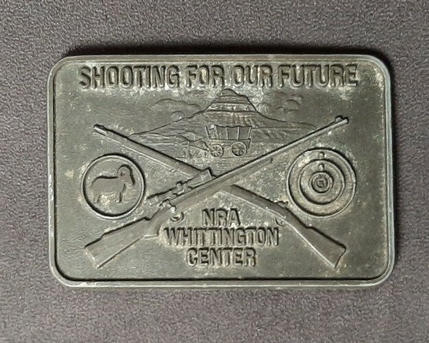 Shooting For Our Future NRA Whittington Center Belt Buckle Rifle F/S