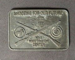 Shooting For Our Future NRA Whittington Center Belt Buckle Rifle F/S