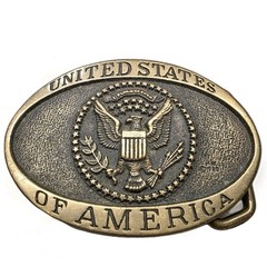 Heritage Mint United States of America Eagle Seal Solid Brass Belt Buckle 5401