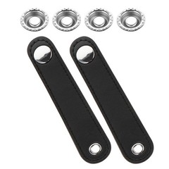 2Pcs Universal Black Accordion Bellows Strap with Durable Buckle for Instruments