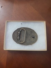 Vintage Bronze Crown Royal Belt Buckle