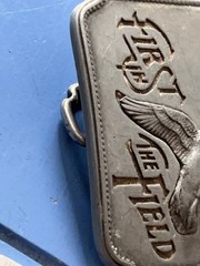Remington Since 1816 – « Canada Goose » Belt Buckle by Sid Bell Pewter Circa 1980