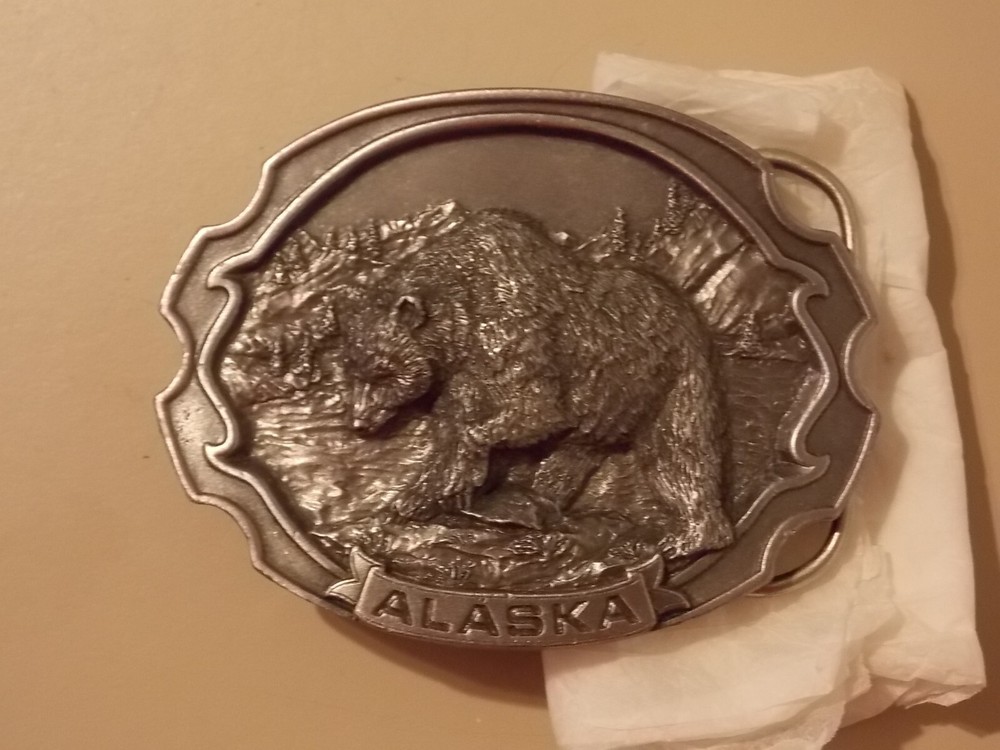 1986 Siskiyou #Y-55 Alaska Grizzly Belt Buckle