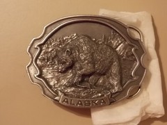 1986 Siskiyou #Y-55 Alaska Grizzly Belt Buckle