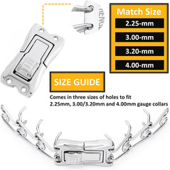 Quick-Release Buckle for Prong Collar, Stainless Steel Metal Buckle for 2.25Mm 3