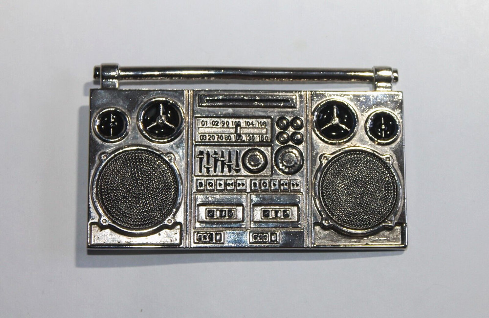 Boombox Belt Buckle Hip Hop Rap Music Metal Belt Buckle