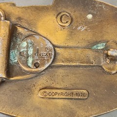 1976 Dezy Denver Rocky MountainHigh Washington Belt Buckle Made In USA