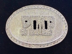 PIMP Word Statement Silver Color Hip Hop Punk Street Novelty Belt Buckle