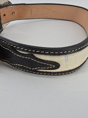 Montana Silversmiths Initial « D » Two-tone Cameo Belt Buckle On Hand Tooled Belt
