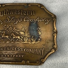 Vintage Belt Buckle Southwestern Stage Company American Express Company
