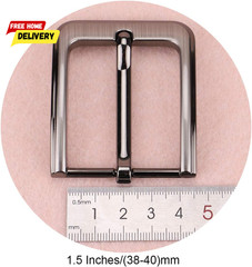 1.5 Inches (38-40 Mm) Belt Buckle Single Prong Square Replacement Buckle for Men