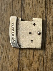 Louis Vuitton Gold Belt Buckle Unisex 2 X 2