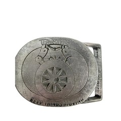 VTG Teamsters Belt Buckle Keep Things Moving MLW Buck-L-Up Union Trucking As Is