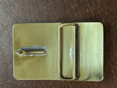Dragon Brass Belt Buckle Western Cowboy With Initials ST Engraved