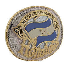 Honduras Flag Belt Buckle Hondurans Country National Father Mother Day Gift OVAL