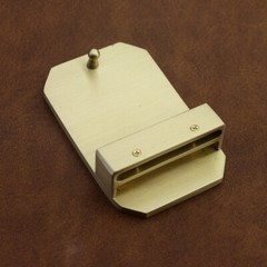 1PCS 40mm Heavy Duty Solid Brass Belt Buckle for Leather Belt Replacement