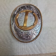Montana Silversmiths Western Belt Buckle Oval Coin Holder 2640P