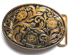 Belt Buckle Buckle Indian Western USA Floral Vaquero Design USA