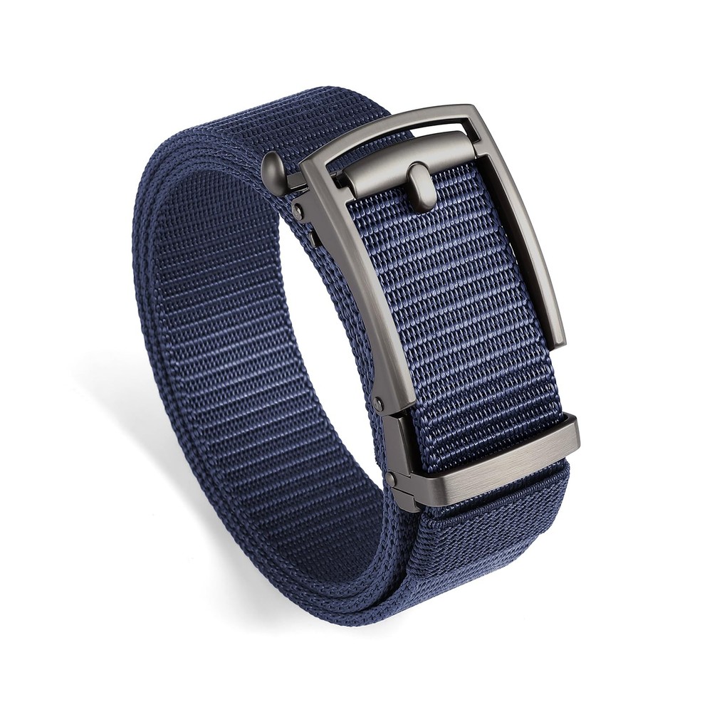 SENDEFN Nylon Ratchet Belts for Men, Golf Web Belt M（36 »-46 » Waist）, Blue