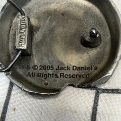 Jack Daniel&rsquo;s Belt Buckle OS Silver Old No 7 Brand Bottle Cap Vintage 2005