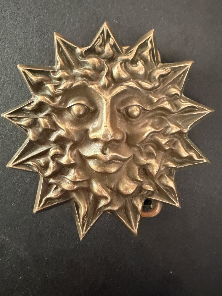 Grateful Dead Owsley Stanley Vintage Sun Bronze Metal Belt Buckle 1995