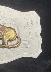 Vintage Western Cowboy Rodeo Horse Belt Buckle – Made in Hong Kong Unbranded