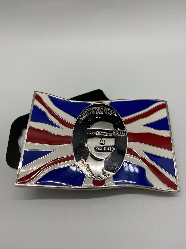 Sex Pistols Punk Band God Save The Queen Licensed Belt Buckle for 1.5 Inch Belt