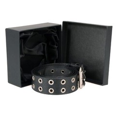 Milwaukee Leather MP7119 Men&rsquo;s Genuine Leather Grommet Detailing Nickel Buckle