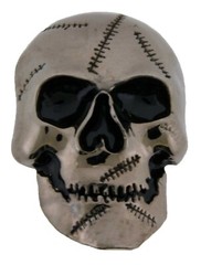 Skull Belt Buckle Pirate Crossbones Silver Metal Fashion Costume Halloween Mens