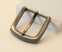 New Hight Quality 1 1/2&Prime; (38mm) pin buckle(#Z3) light gray gun metal color, USA