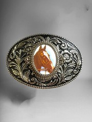 Horse Western Cowboy Belt Buckle Hebilla Vaquera Con Caballo